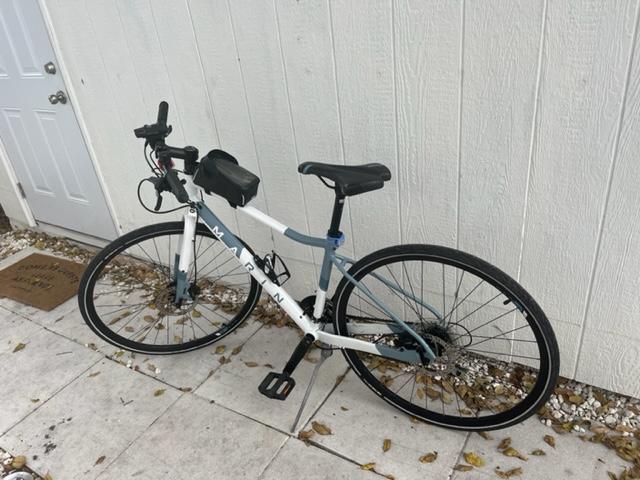 Photo of Hybrid Bicycle and Bike Rack 