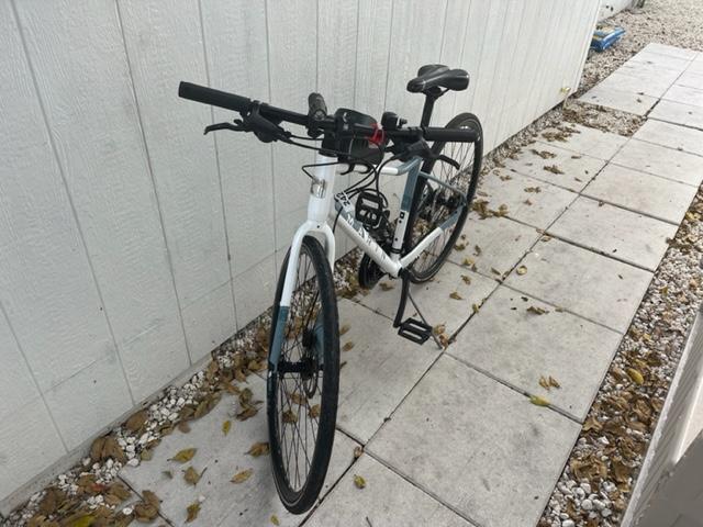 Photo of Hybrid Bicycle and Bike Rack 